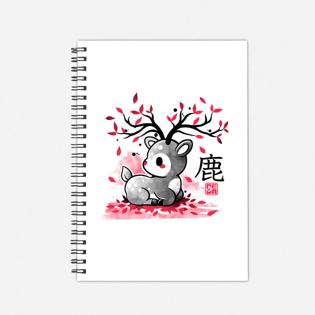 Japanese Deer In Autumn-None-Dot Grid-Notebook-NemiMakeit