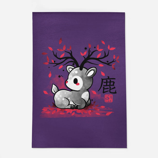 Japanese Deer In Autumn-None-Indoor-Rug-NemiMakeit