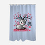 Japanese Deer In Autumn-None-Polyester-Shower Curtain-NemiMakeit