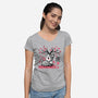 Japanese Deer In Autumn-Womens-V-Neck-Tee-NemiMakeit