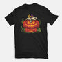 Beagle's Pumpkin House-Womens-Basic-Tee-erion_designs