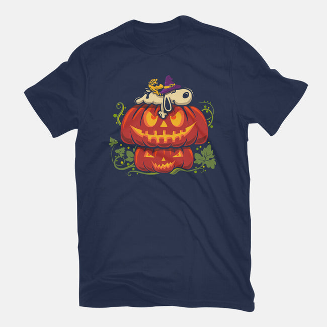 Beagle's Pumpkin House-Unisex-Basic-Tee-erion_designs