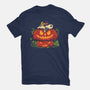 Beagle's Pumpkin House-Womens-Fitted-Tee-erion_designs