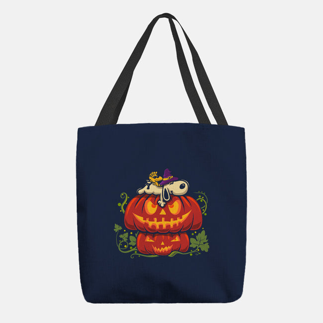 Beagle's Pumpkin House-None-Basic Tote-Bag-erion_designs