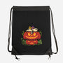 Beagle's Pumpkin House-None-Drawstring-Bag-erion_designs