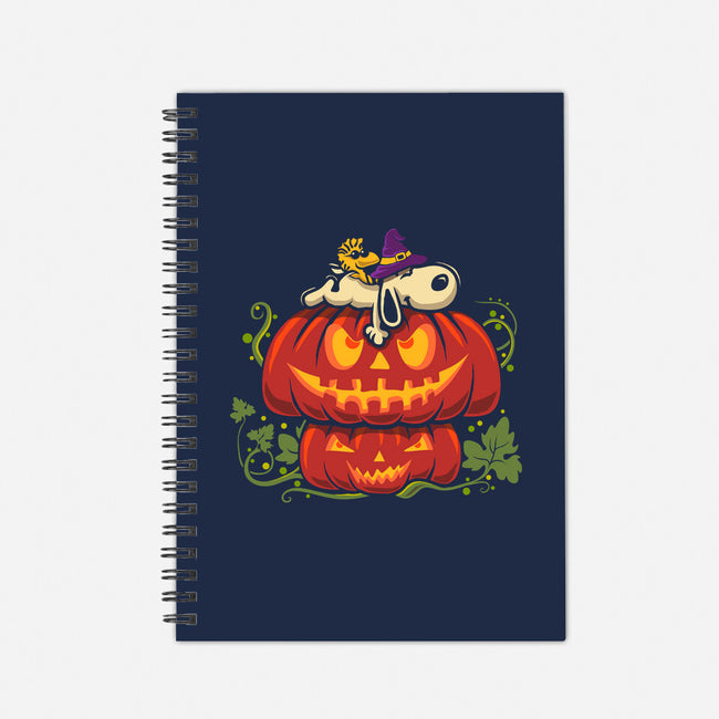 Beagle's Pumpkin House-None-Dot Grid-Notebook-erion_designs
