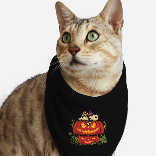 Beagle's Pumpkin House-Cat-Bandana-Pet Collar-erion_designs