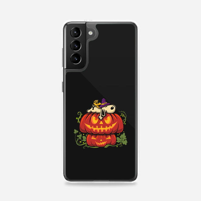 Beagle's Pumpkin House-Samsung-Snap-Phone Case-erion_designs