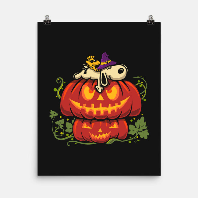 Beagle's Pumpkin House-None-Matte-Poster-erion_designs