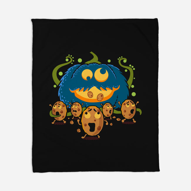 Pumpkin Monster-None-Fleece-Blanket-erion_designs