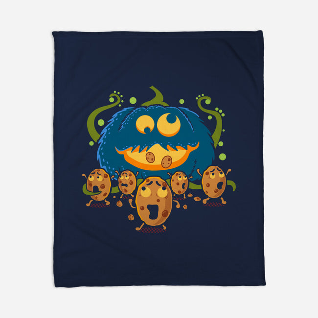 Pumpkin Monster-None-Fleece-Blanket-erion_designs