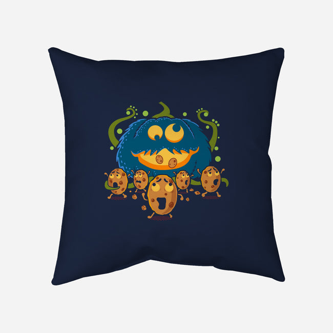 Pumpkin Monster-None-Removable Cover-Throw Pillow-erion_designs