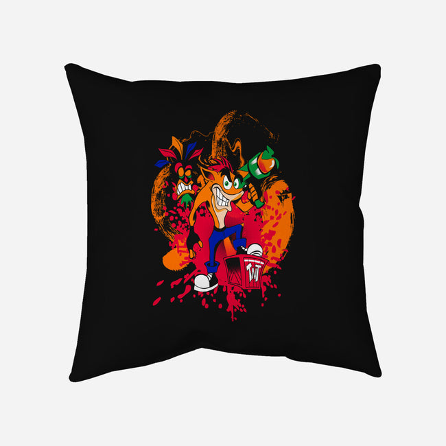 Crashin It Up-None-Removable Cover-Throw Pillow-sonicdude242