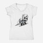 Hollow Sketch-Womens-V-Neck-Tee-nickzzarto