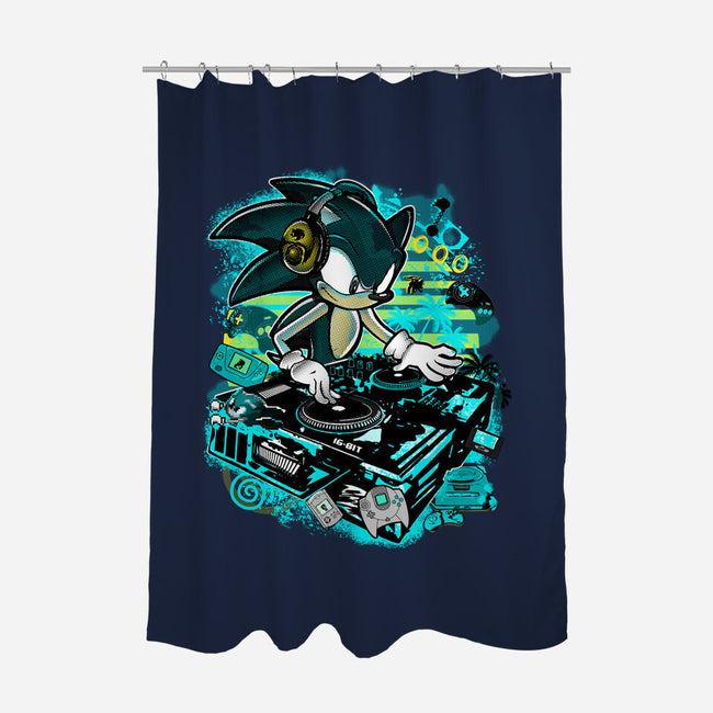 Speedin And Spinnin-None-Polyester-Shower Curtain-sonicdude242