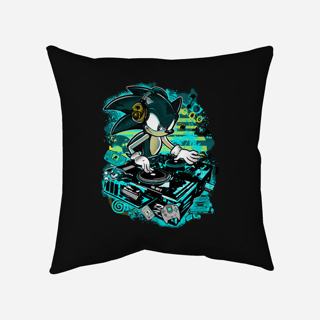 Speedin And Spinnin-None-Removable Cover-Throw Pillow-sonicdude242