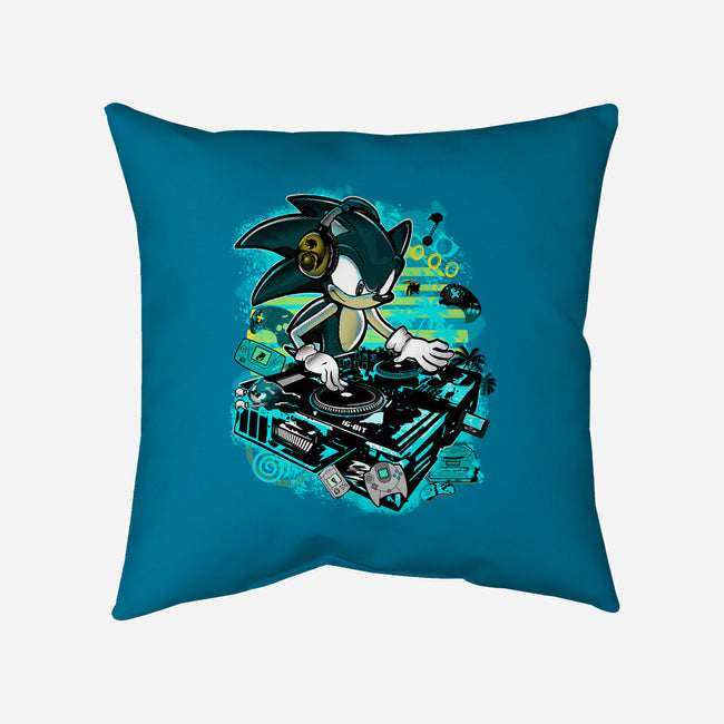 Speedin And Spinnin-None-Removable Cover-Throw Pillow-sonicdude242