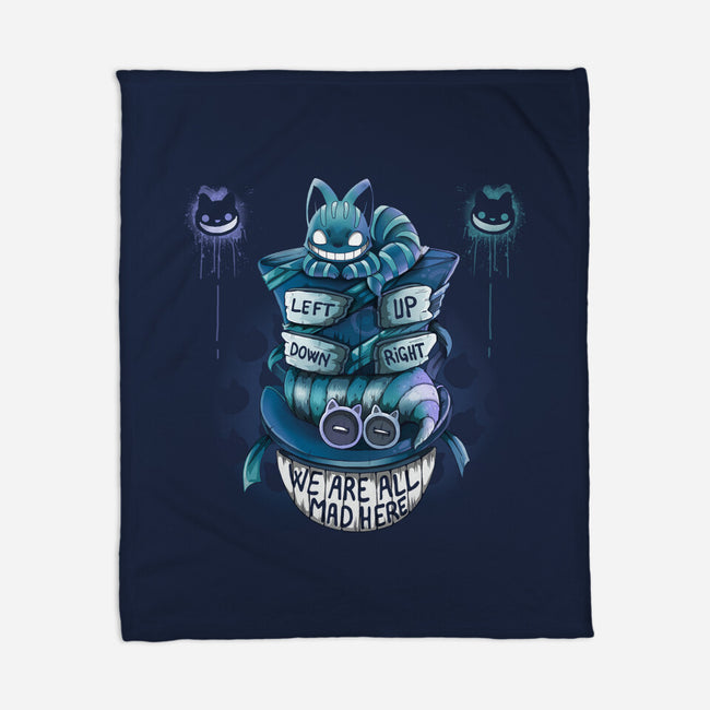 Cheshire Hatter-None-Fleece-Blanket-Vallina84