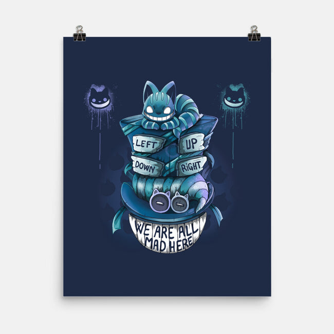 Cheshire Hatter-None-Matte-Poster-Vallina84