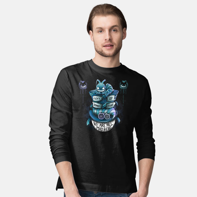 Cheshire Hatter-Mens-Long Sleeved-Tee-Vallina84