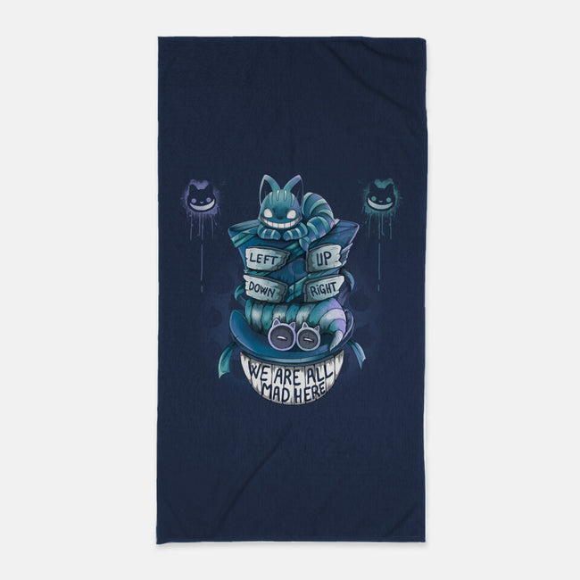 Cheshire Hatter-None-Beach-Towel-Vallina84