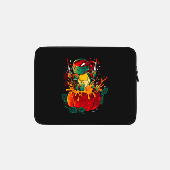 Halloween Red Turtle-None-Zippered-Laptop Sleeve-Vallina84