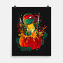 Halloween Red Turtle-None-Matte-Poster-Vallina84