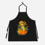 Halloween Orange Turtle-Unisex-Kitchen-Apron-Vallina84
