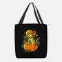 Halloween Orange Turtle-None-Basic Tote-Bag-Vallina84