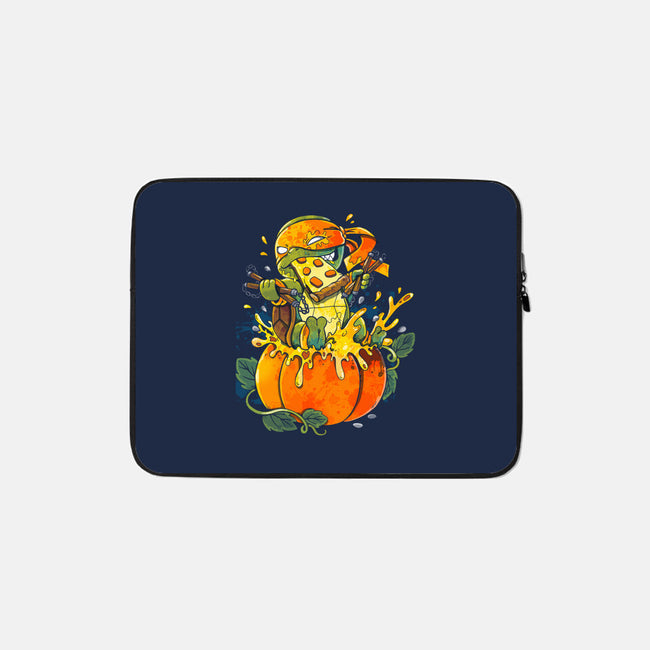 Halloween Orange Turtle-None-Zippered-Laptop Sleeve-Vallina84