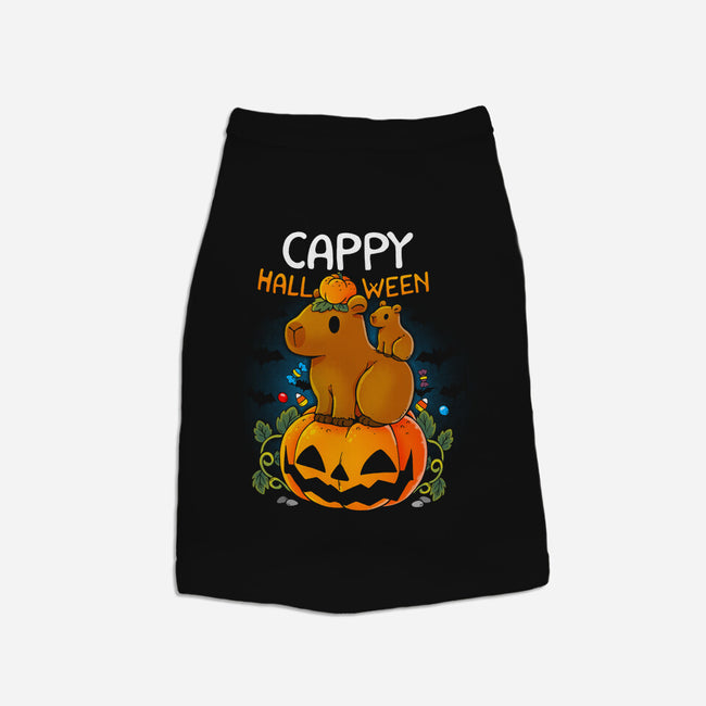 Cappy Halloween-Dog-Basic-Pet Tank-Vallina84