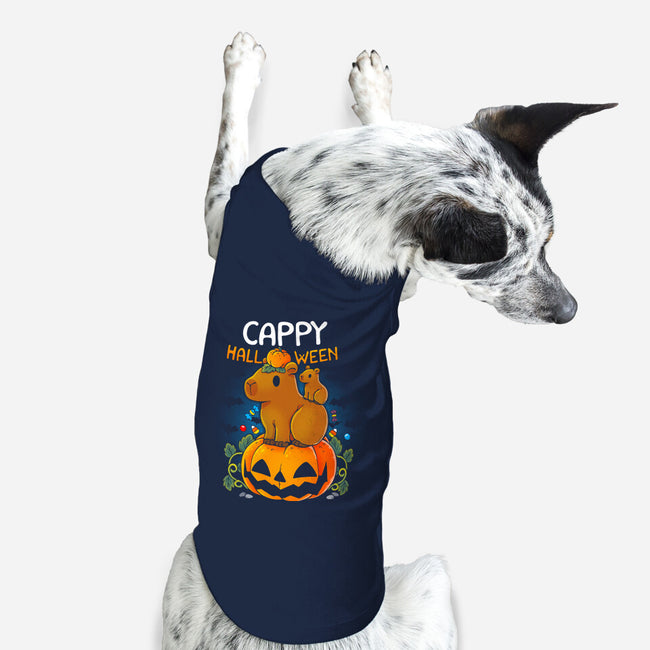 Cappy Halloween-Dog-Basic-Pet Tank-Vallina84