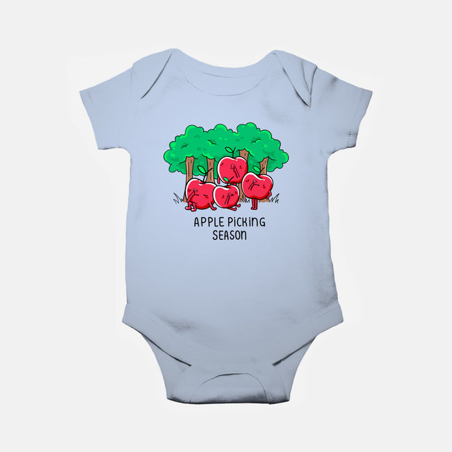 Apple Picking-Baby-Basic-Onesie-Made With Awesome