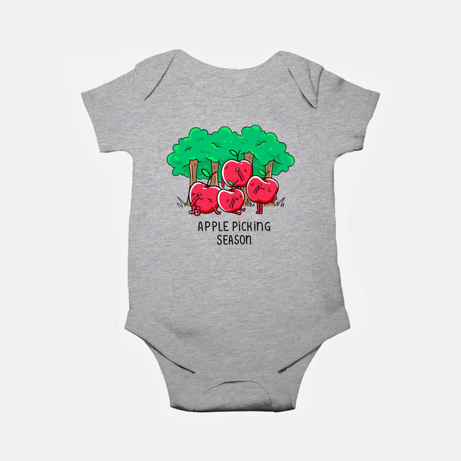 Apple Picking-Baby-Basic-Onesie-Made With Awesome