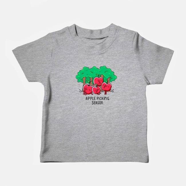 Apple Picking-Baby-Basic-Tee-Made With Awesome