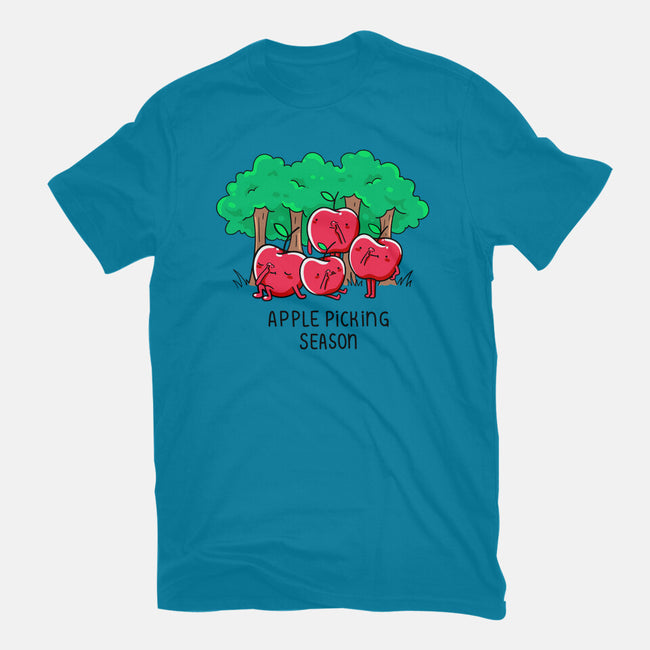 Apple Picking-Womens-Basic-Tee-Made With Awesome