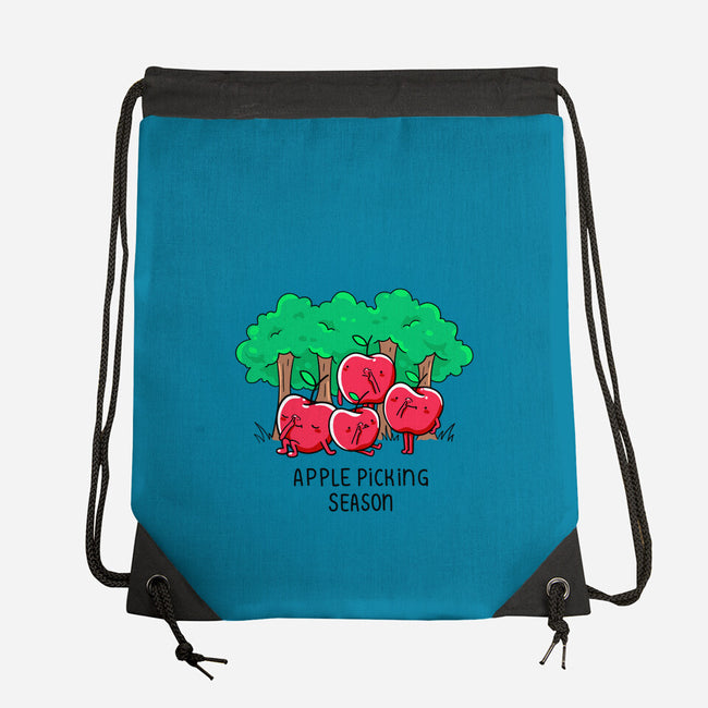 Apple Picking-None-Drawstring-Bag-Made With Awesome