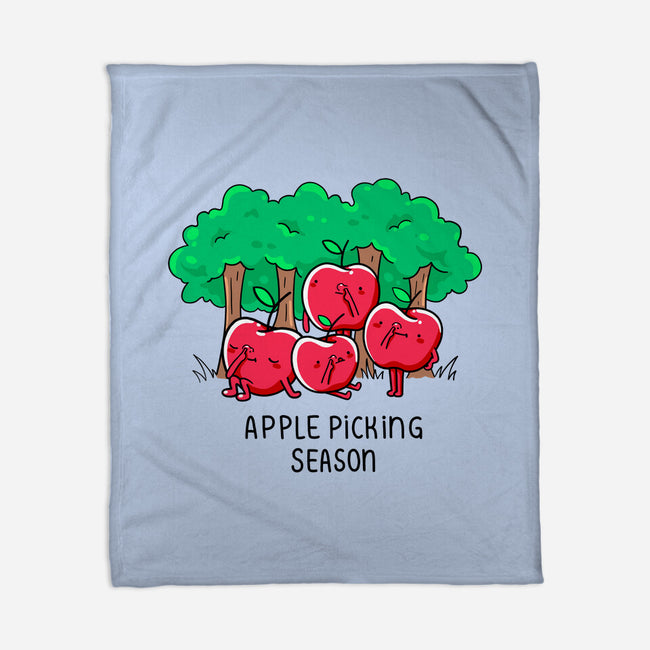 Apple Picking-None-Fleece-Blanket-Made With Awesome
