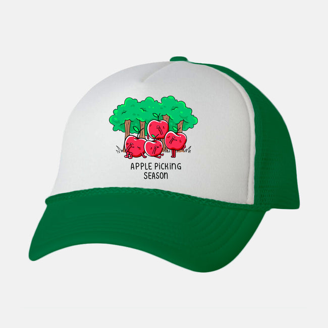 Apple Picking-Unisex-Trucker-Hat-Made With Awesome