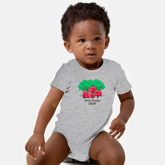 Apple Picking-Baby-Basic-Onesie-Made With Awesome