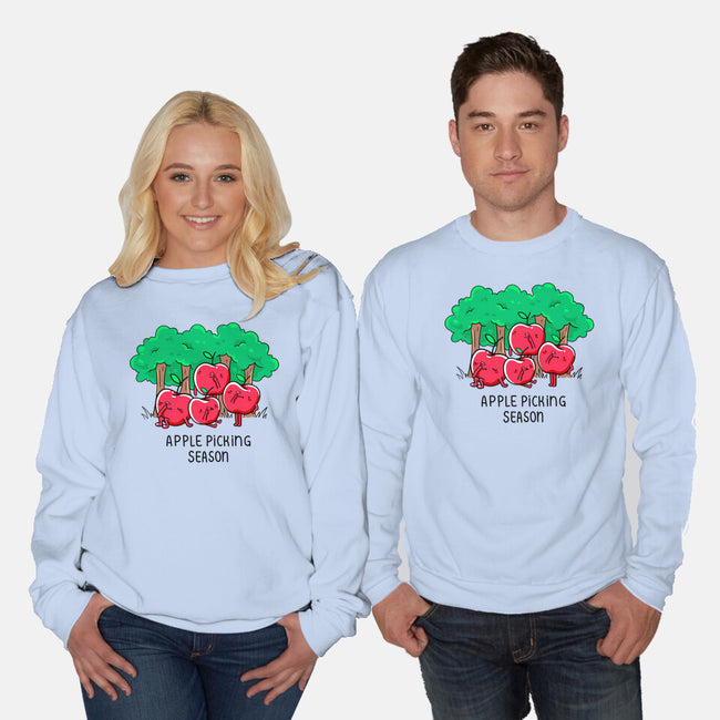 Apple Picking-Unisex-Crew Neck-Sweatshirt-Made With Awesome