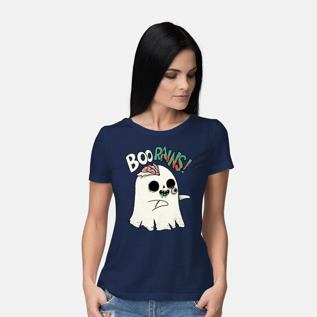 Boo-rains-Womens-Basic-Tee-Made With Awesome