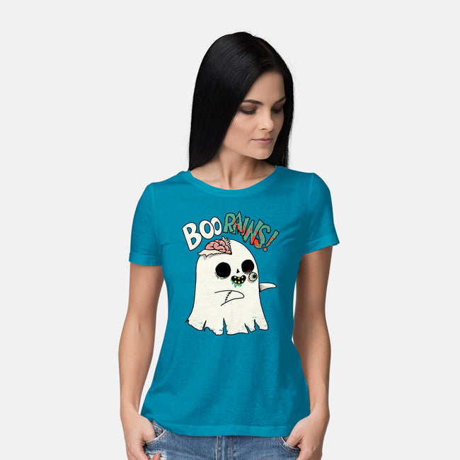 Boo-rains-Womens-Basic-Tee-Made With Awesome