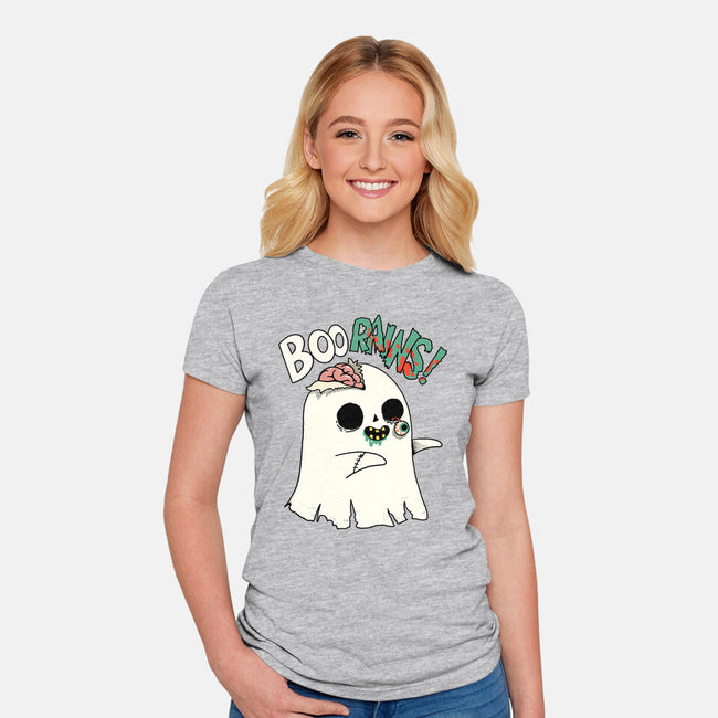 Boo-rains-Womens-Fitted-Tee-Made With Awesome