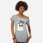 Boo-rains-Womens-Off Shoulder-Tee-Made With Awesome