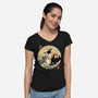 The Great Wizard-Womens-V-Neck-Tee-retrodivision