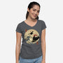 The Great Wizard-Womens-V-Neck-Tee-retrodivision