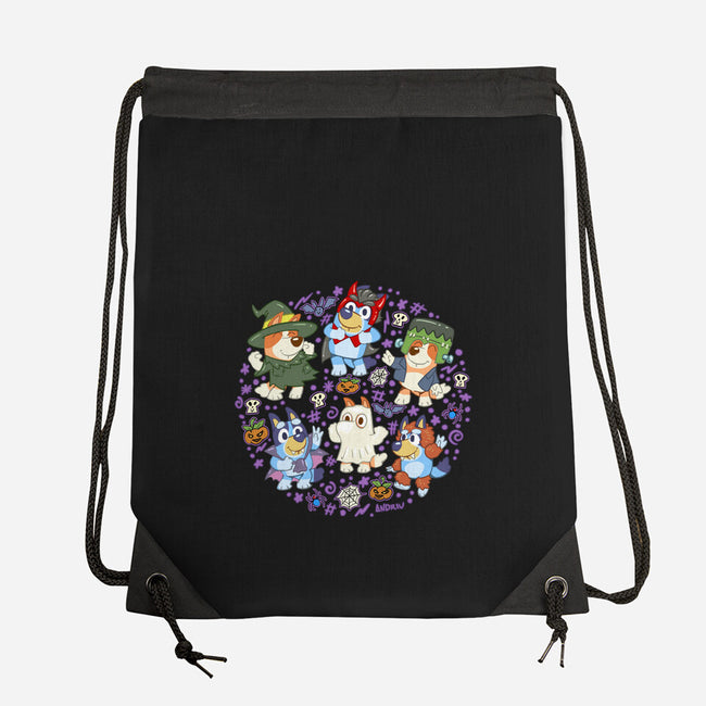 Halloweentime Dogs-None-Drawstring-Bag-Andriu