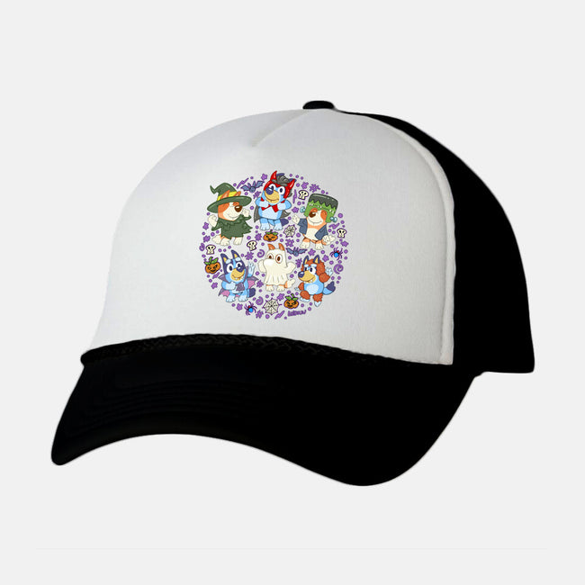 Halloweentime Dogs-Unisex-Trucker-Hat-Andriu