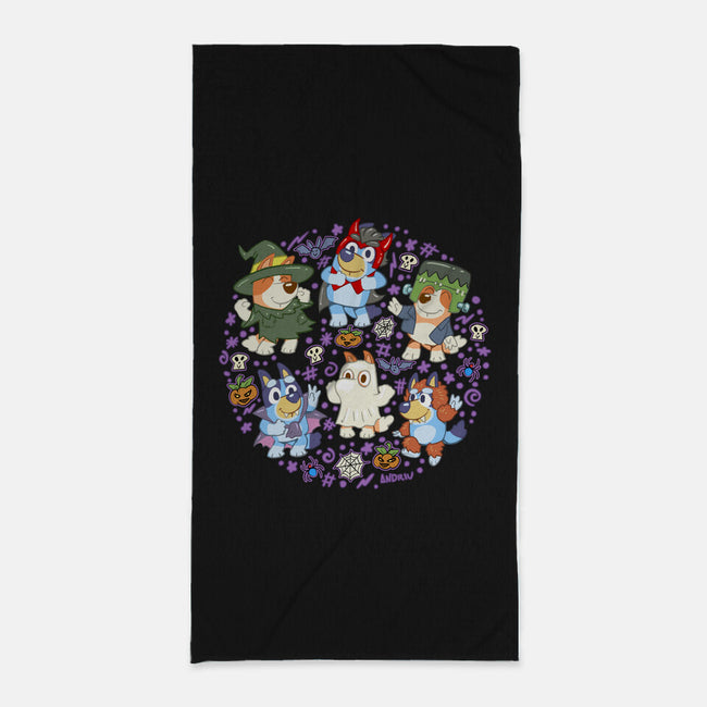 Halloweentime Dogs-None-Beach-Towel-Andriu